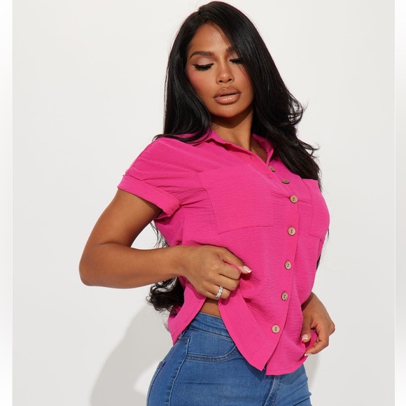 Pink Oversized blouse from Fashion Nova in medium. - Picture 3 of 15
